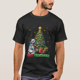 T-shirt Joyeux Frenchmas French Buldog Noël de Noël