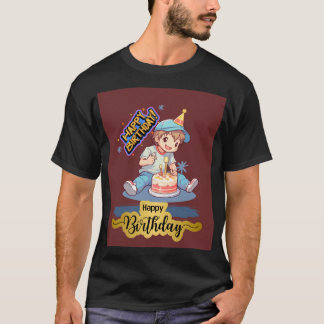 T-shirt Joyeux garçon d'anniversaire - Célébrer en style a