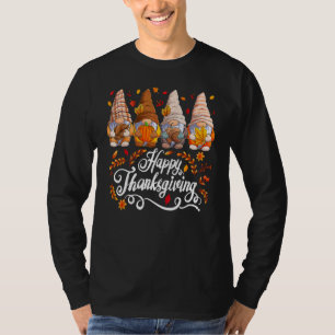 T-shirt Joyeux Gnomes de Thanksgiving Saison Automne   Fal