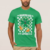 T-shirt Joyeux Go Lucky Green Women's St. Patrick’s Day (Devant)