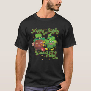 T-shirt Joyeux Go Lucky Wound Care Nurse St Patrick s Day