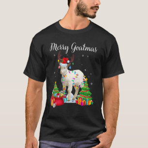 T-shirt Joyeux Goatmas Goat Noël Renne Santa Chèvre