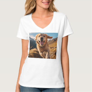 T-shirt Joyeux Golden Retriever en cours