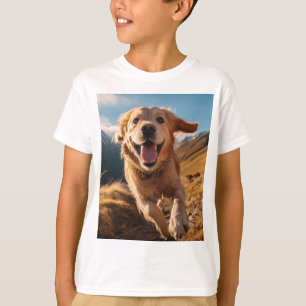 T-shirt Joyeux Golden Retriever en cours
