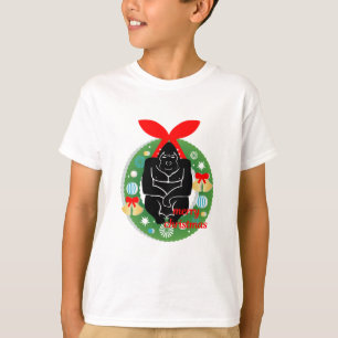 T-shirt joyeux gorille de noël