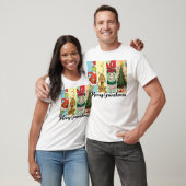 T-shirt Joyeux Grinchmas Collage de Fêtes (Unisexe)