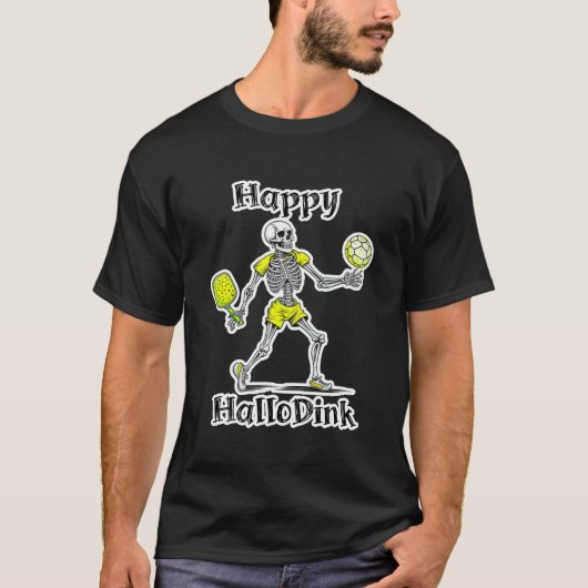 T-shirt Joyeux Hallodink | Halloween et Pickleball Pun (Devant)