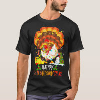 Joyeux Hallothanksmas Citrouille Dinde Père Noël P