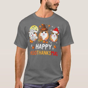 T-shirt Joyeux Hallothanksmas Cochons de Guinée