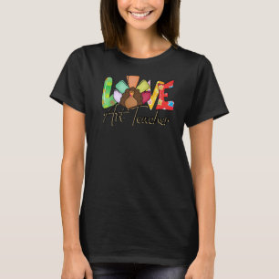 T-shirt Joyeux Hallothanksmas Enseignant Aimer Thanksgivin