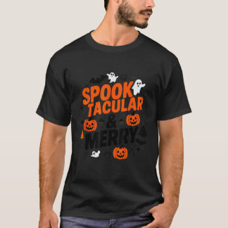 T-shirt Joyeux Hallothanksmas Halloween épouvantable joyeu