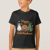 T-shirt Joyeux Hallothanksmas Halloween Thanksgiving Chris (Devant)