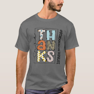 T-shirt Joyeux Hallothanksmas Schoolsecrétaire Life Thanks