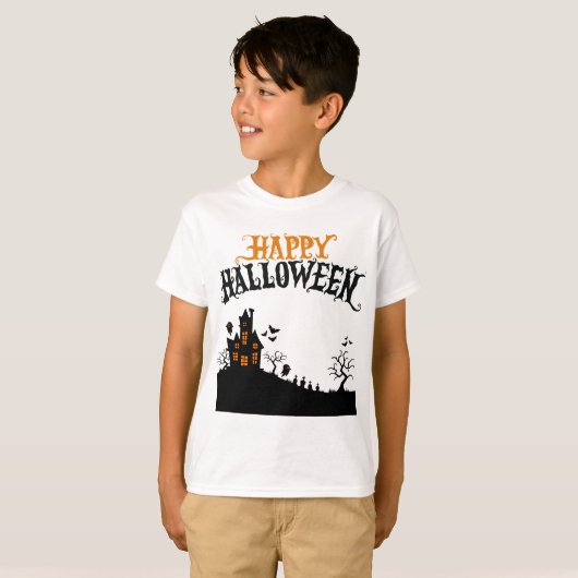 T-shirt Joyeux Halloween (Devant entier)