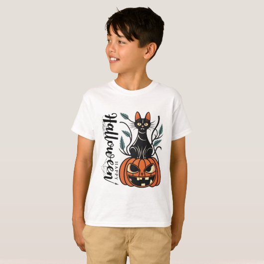 T-shirt Joyeux Halloween (Devant entier)