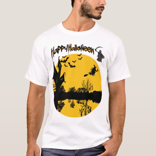 t-shirt joyeux halloween (Devant)