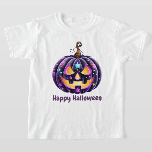 T-shirt Joyeux Halloween Black Jack o'Lantern  (Poser)