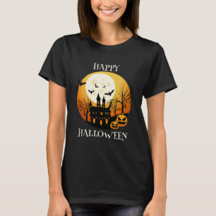 T-shirt Joyeux Halloween Black Orange