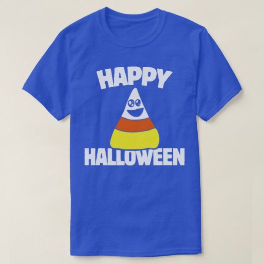 T-shirt Joyeux Halloween Candy Corn (Design devant)