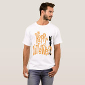 T-SHIRT JOYEUX HALLOWEEN CHAT (Devant entier)