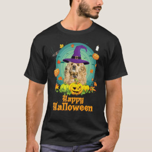 T-shirt Joyeux Halloween Chien Cocker Spaniel Américain Ci