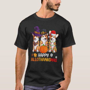T-shirt Joyeux Halloween Chien Corgi Gallois Joyeux Hallo