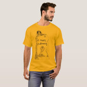 T-shirt Joyeux Halloween – Conception squelette effrayant (Devant entier)