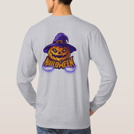 T-shirt Joyeux Halloween effrayant Jack (Dos)