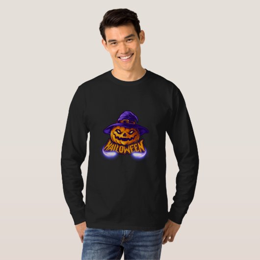 T-shirt Joyeux Halloween Épouvantable Jack (Devant entier)
