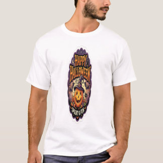 T-shirt Joyeux Halloween Fantôme & Amusant Citrouille Mign