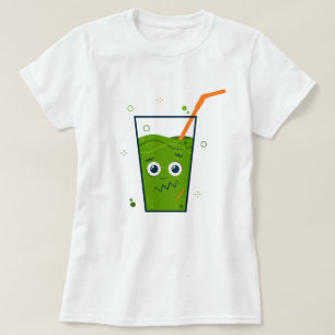 T-shirt Joyeux Halloween   Frankenstein Straw & Drink