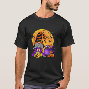 T-shirt Joyeux Halloween Gnomes Ghost Witch Éffrayant Boo