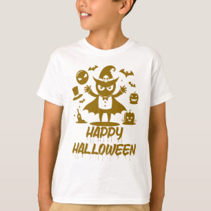 T-shirt Joyeux Halloween, Halloween familial jumelé
