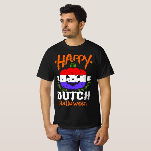 T-shirt Joyeux Halloween hollandais (Devant entier)
