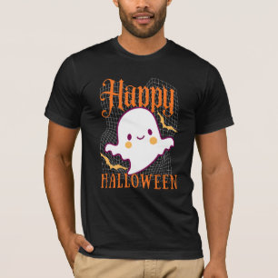 T-shirt Joyeux Halloween Mignon Fantôme Saison Effrayante
