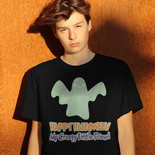 T-Shirt Joyeux Halloween Mon Déplaisant Petit Ami Enfants