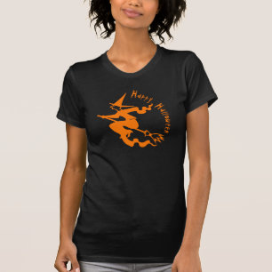 T-shirt Joyeux Halloween noir et Éffrayant