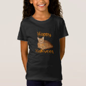 T-Shirt Joyeux Halloween non effrayant Tabby orange chat (Devant)