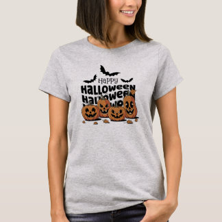 T-shirt Joyeux Halloween Pumpkin Squad