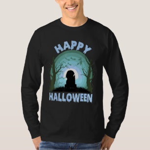 T-shirt Joyeux Halloween Scary Tombstone Witch