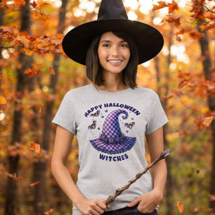 T-shirt Joyeux Halloween Sorcières Chapeau de Sorcière Gin