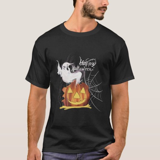 T-shirt Joyeux Halloween & Tick ou Treat (Devant)