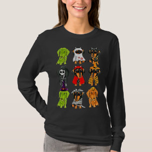 T-shirt Joyeux Halloweenie Dachshund Dachshund Halloween