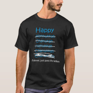 T-shirt Joyeux Hannukkah Chanukah Chunukuhu Latkes cadeau