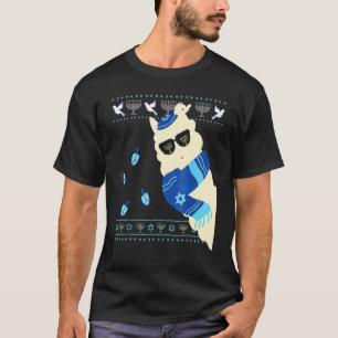 T-shirt Joyeux Hanoukka Juif Llamakkah Noël Pyjama J