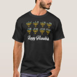 T-shirt Joyeux Hanoukka Menorah Festival juif de Chanukah<br><div class="desc">Joyeux Hanoukka Menorah Festival juif de Chanukah de lumières Premium</div>