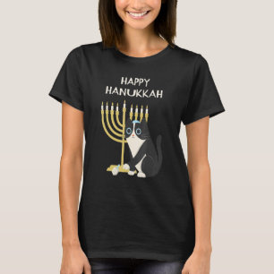 T-shirt Joyeux Hanukkah Chat Hanukkah