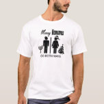 T-shirt Joyeux Hanumas<br><div class="desc">Perfectionnez pour celui les couples qui sont Hanoukka de célébration juif et chrétien et Noël. Emploie le signe bien connu de salle de bains montrant des chiffres de bâton d'un homme et d'une femme avec décidément des icônes de détail de vacances</div>