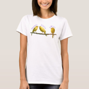 T-shirt Joyeux heureux et libèrent - le blanc