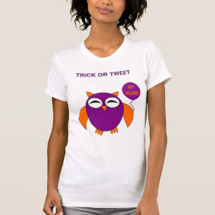 T-shirt Joyeux hibou de fête d'Halloween Custom T Shirt